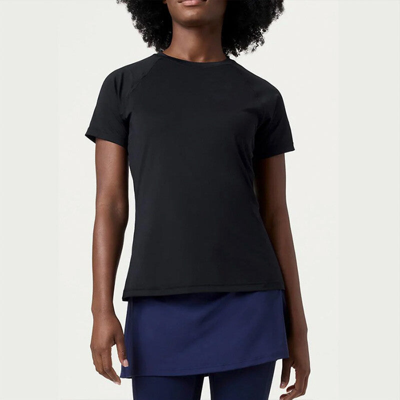 Fila Essentials Mesh Back Short Sleeve Top (w) - Blk / Xs