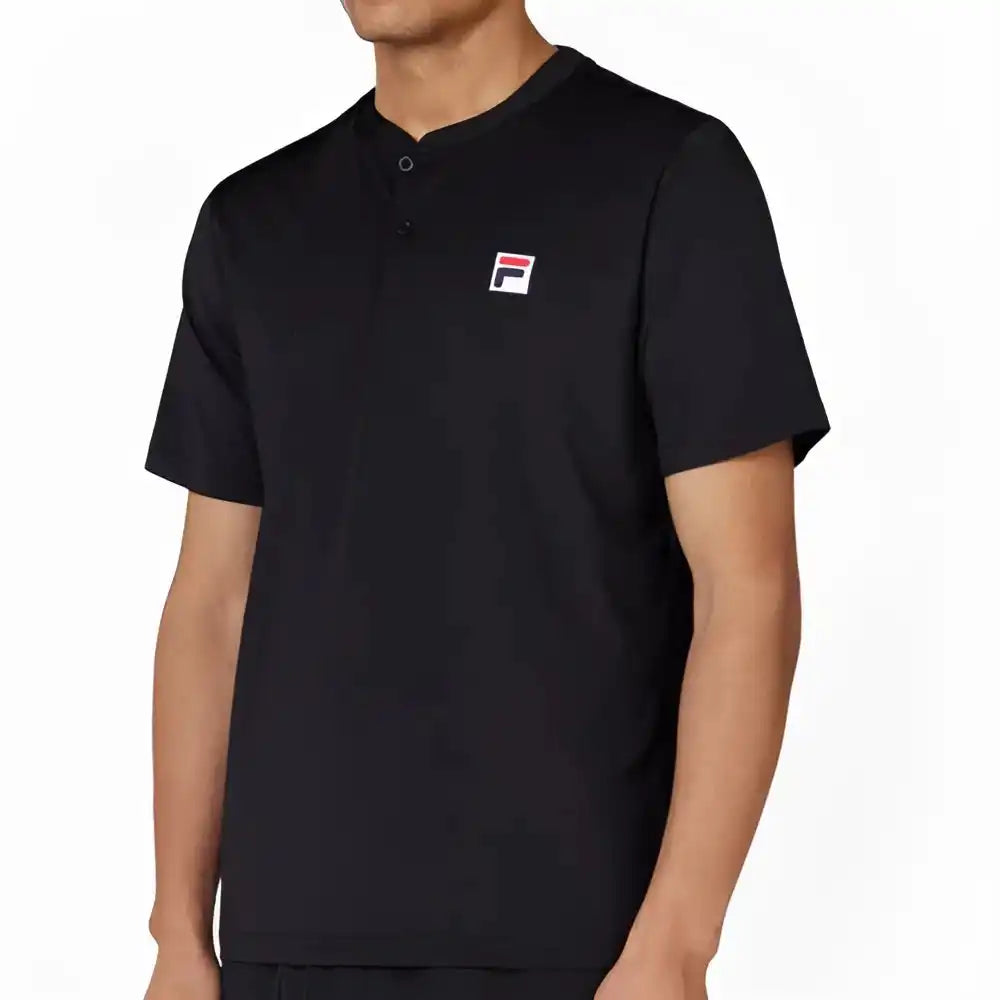 Fila Essentials Short Sleeve Henley Men’s - Black