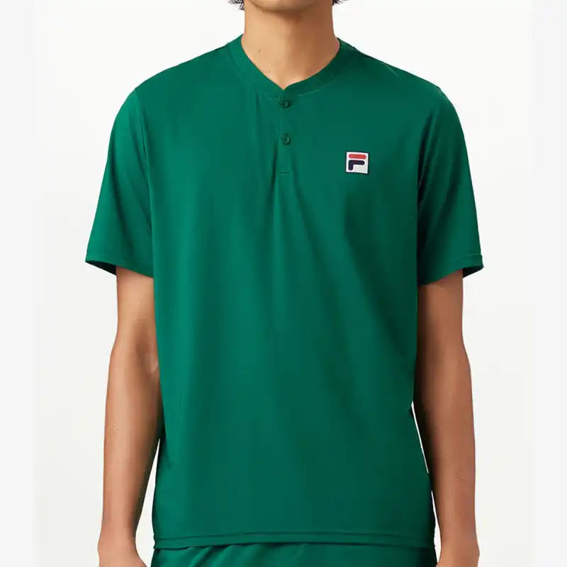 Fila Essentials Short Sleeve Henley Men’s Green