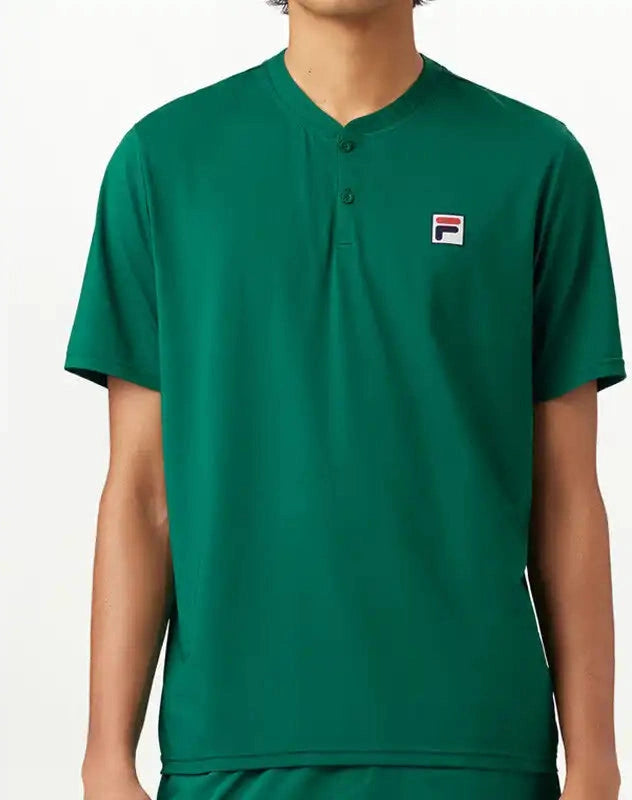 Fila Essentials Short Sleeve Henley Men’s Navy / Adult s