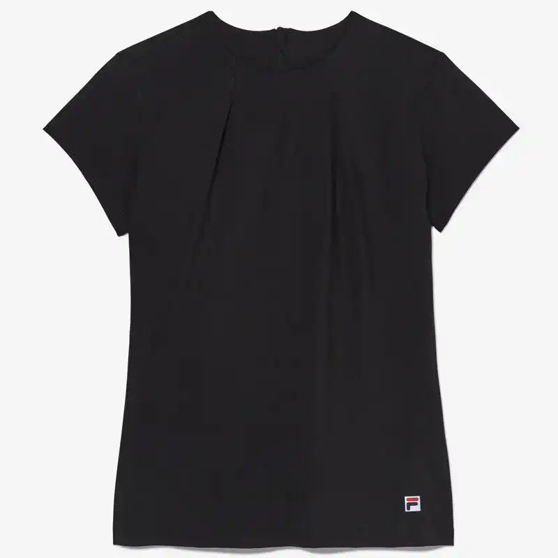 Fila Essentials Short Sleeve Top Women’s v Neck Black