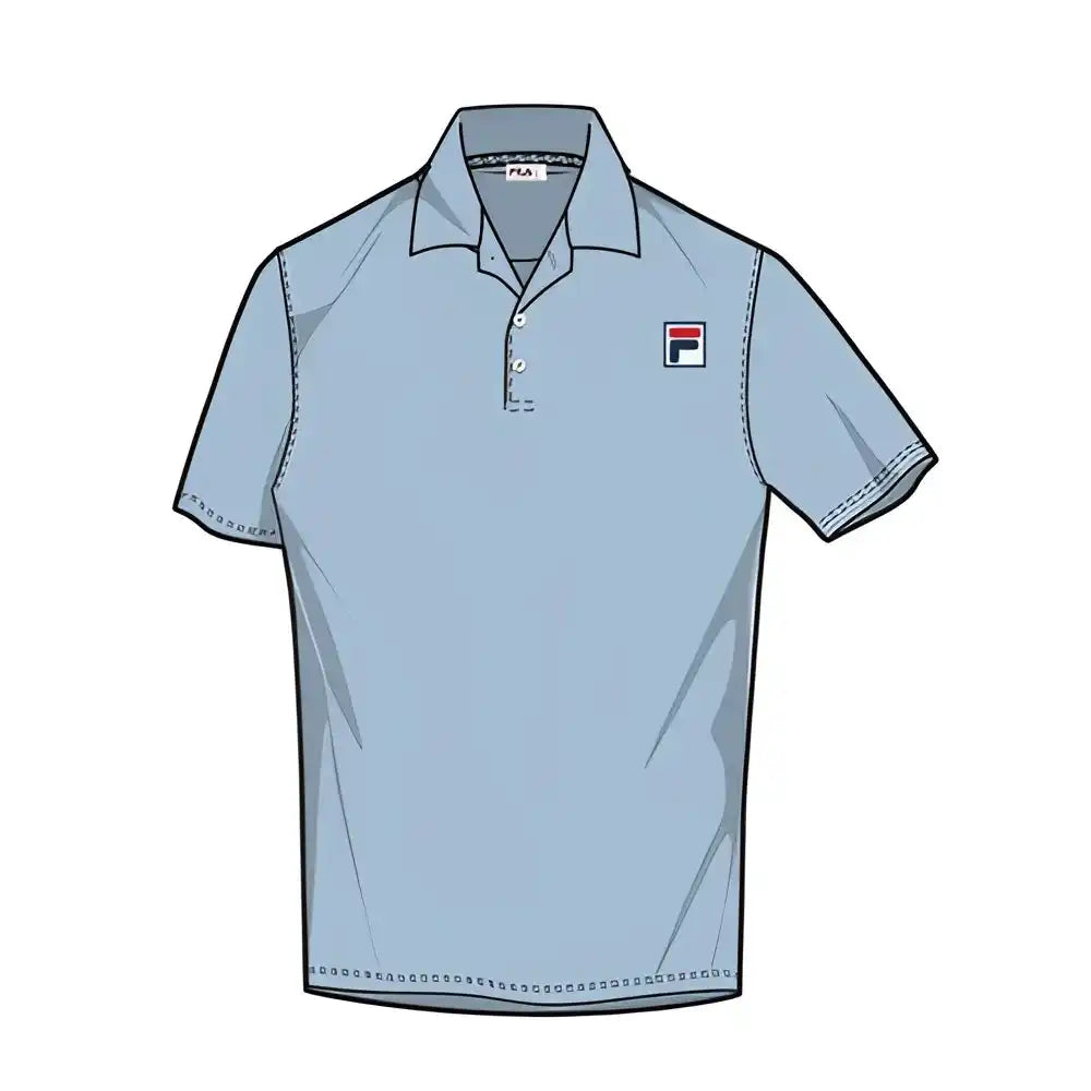 Fila Pique Polo Men’s - Angel Blue