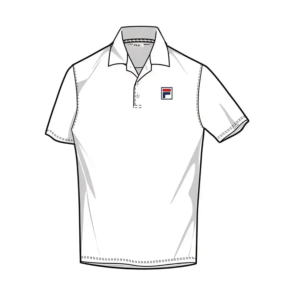 Fila Pique Polo Men’s - White