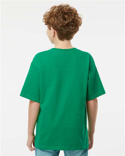 Fine Kelly Green Youth Gold Soft Touch T-Shirt - 4850