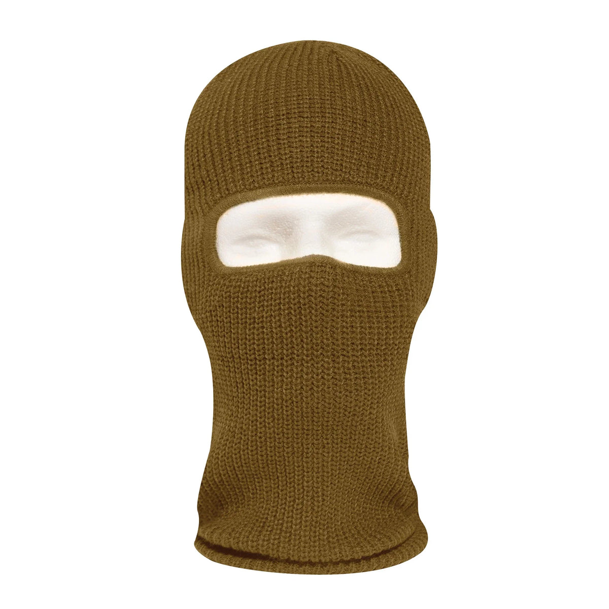 Fine Knit one Hole Facemask - Coyote Brown