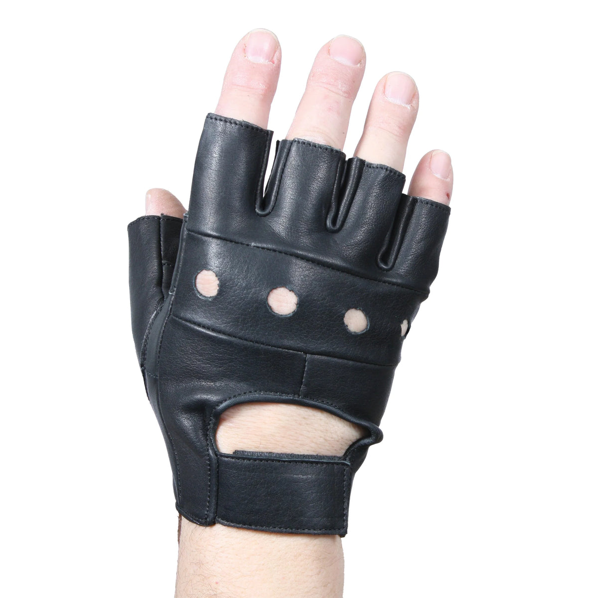 Fingerless Biker Gloves