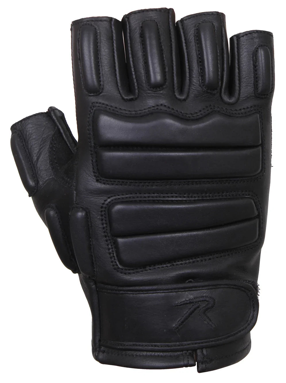 Fingerless Padded Tactical Gloves - s