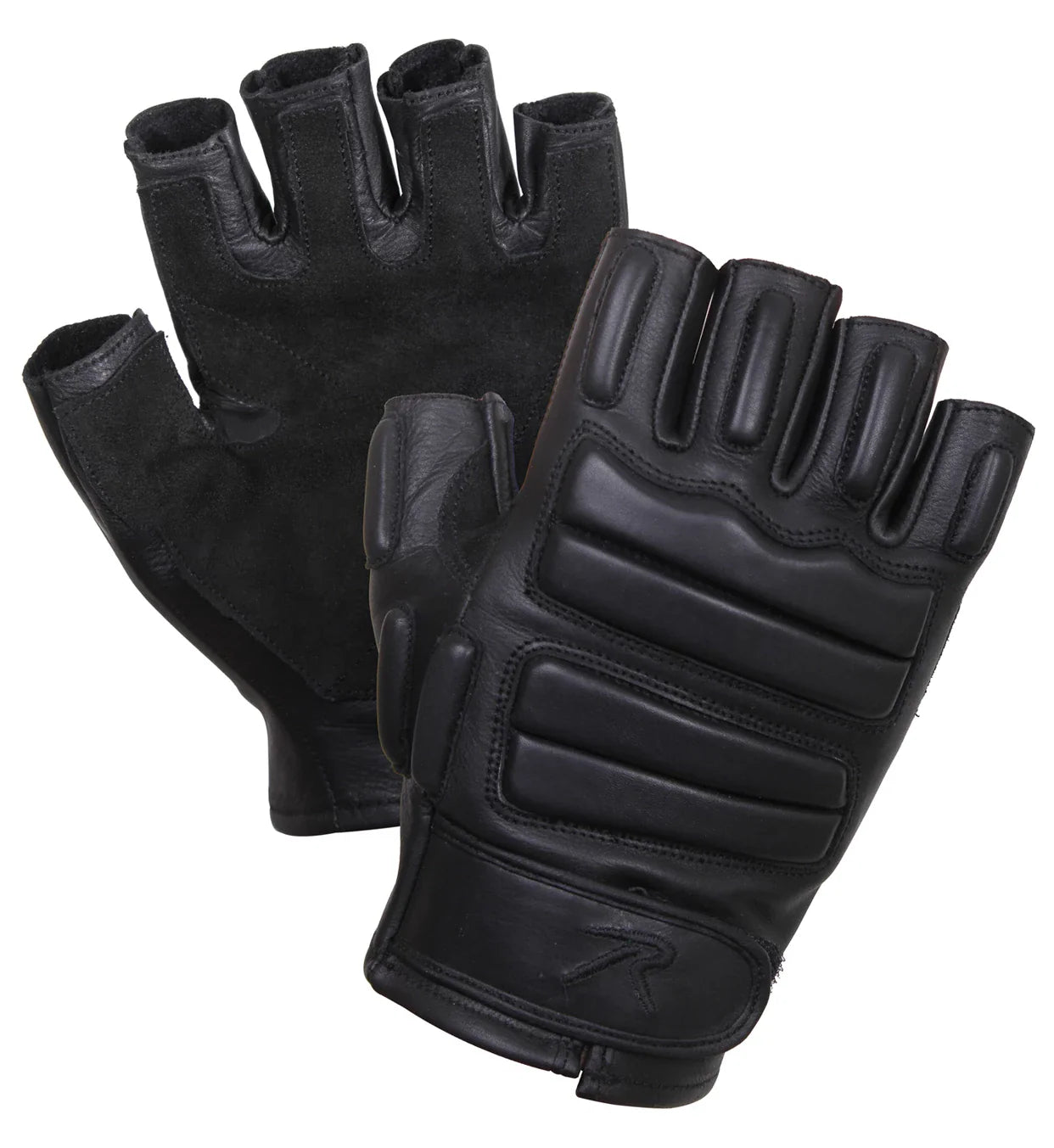 Fingerless Padded Tactical Gloves - s