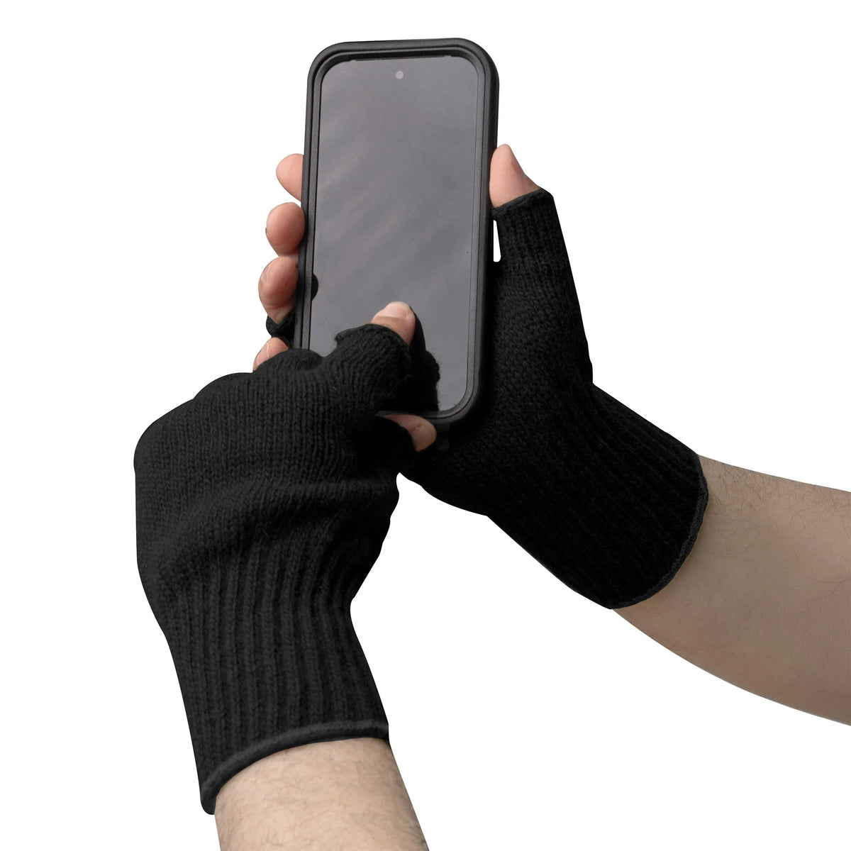 Fingerless Wool Gloves