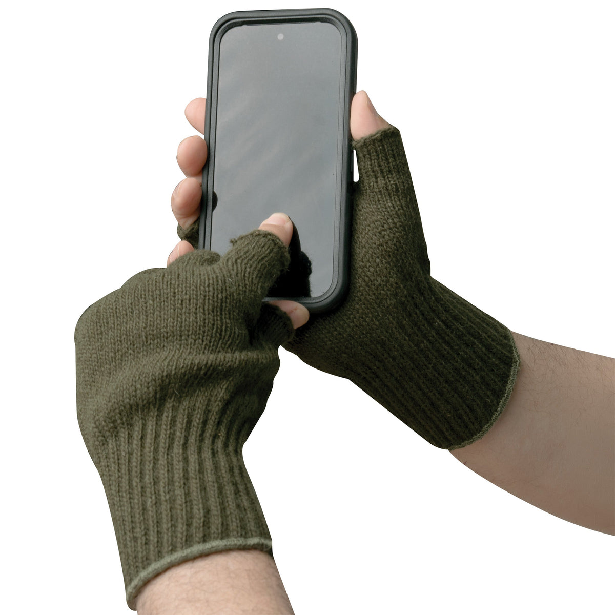 Fingerless Wool Gloves