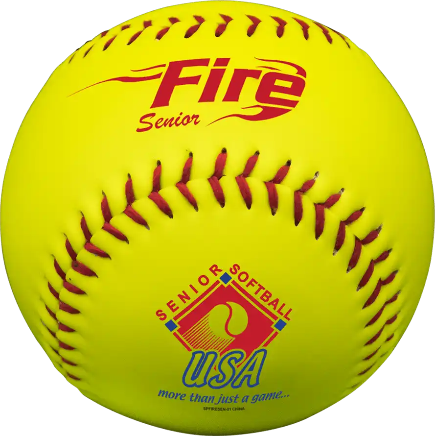 Fire Senior Slowpitch Softballs - 1 Dozen