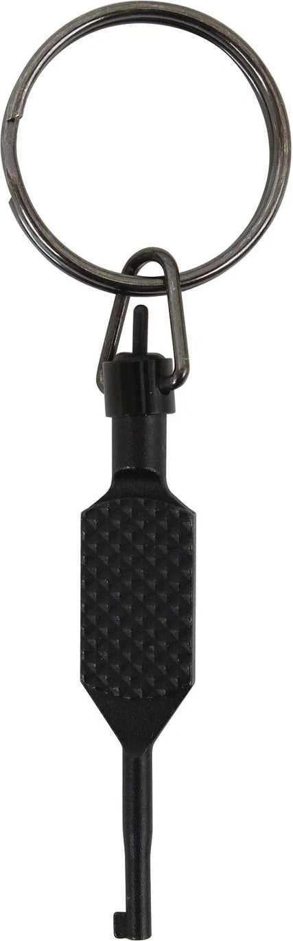 Flat Knurled Swivel Handcuff Key