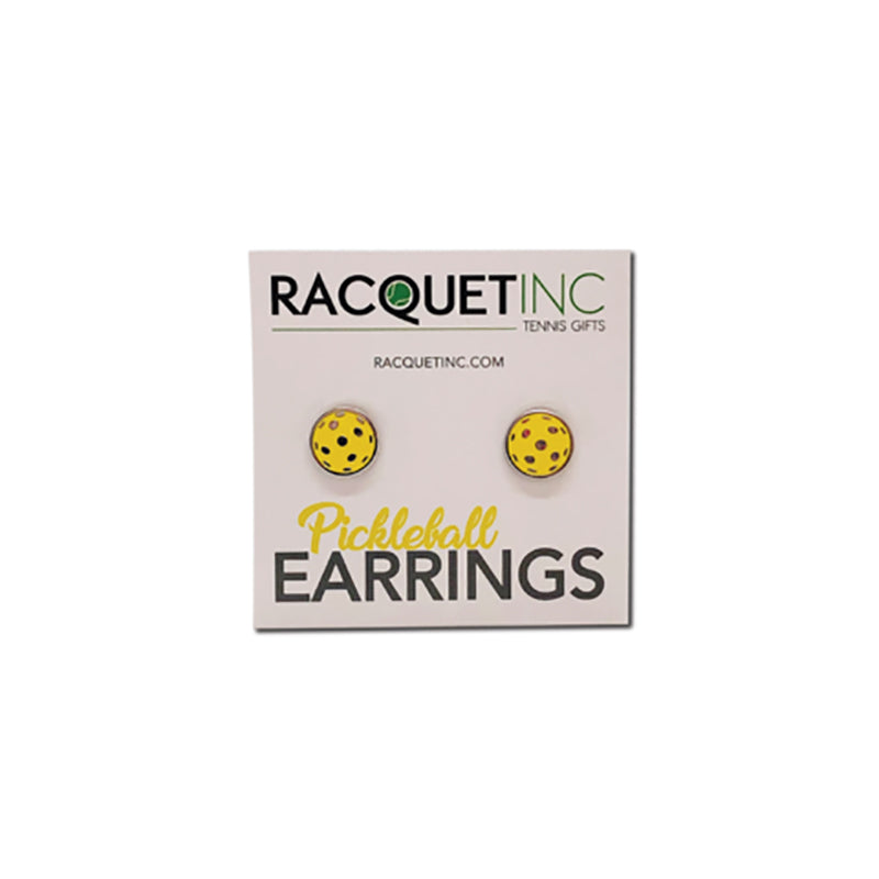 Flat Pickleball Earrings - Yel / Os