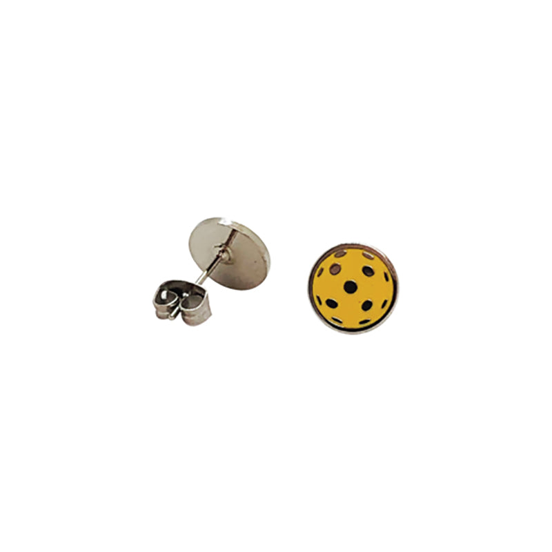 Flat Pickleball Earrings - Yel / Os
