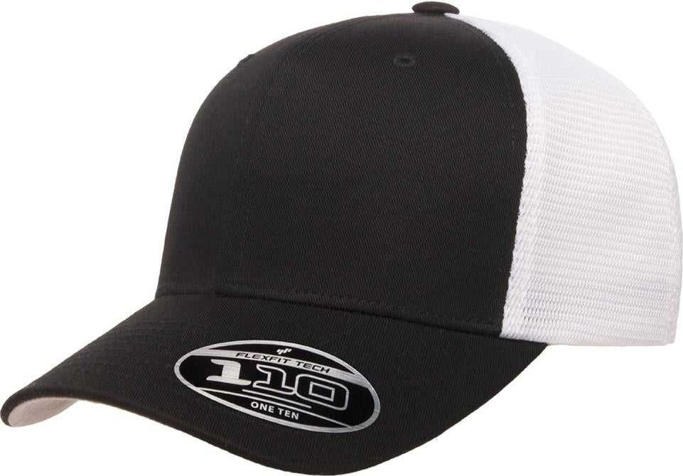 Flexfit 110 Mesh-back Cap - Black White - 6 7/8’’ - 7 1/2’’