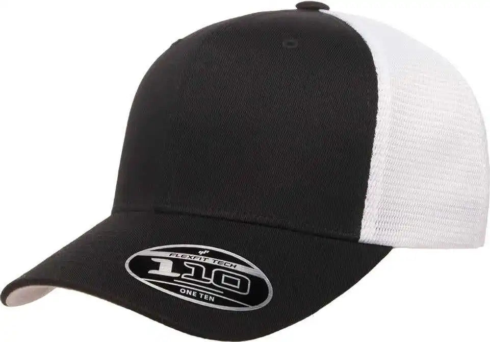 Flexfit 110 Mesh Back Cap Black White / 6 7/8’’ 7 1/2’’