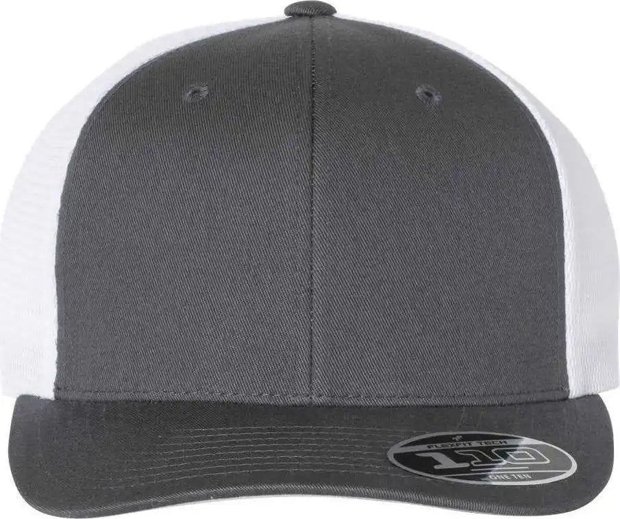 Flexfit 110 Mesh-back Cap - Charcoal White - Dark Gray / 6 7/8’’ - 7 1/2’’