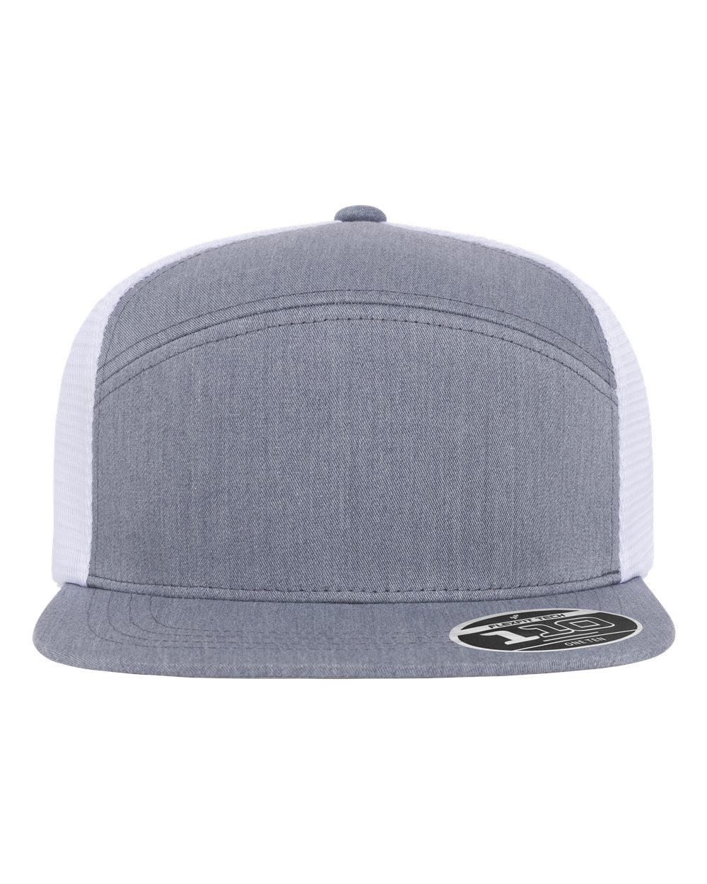 Flexfit 110ar1 110 Mesh Arch Cap - Heather Grey White