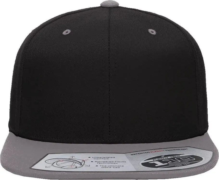 Flexfit 110f 110® Snapback Cap - Black Grey - Gray / one Size Fits Most