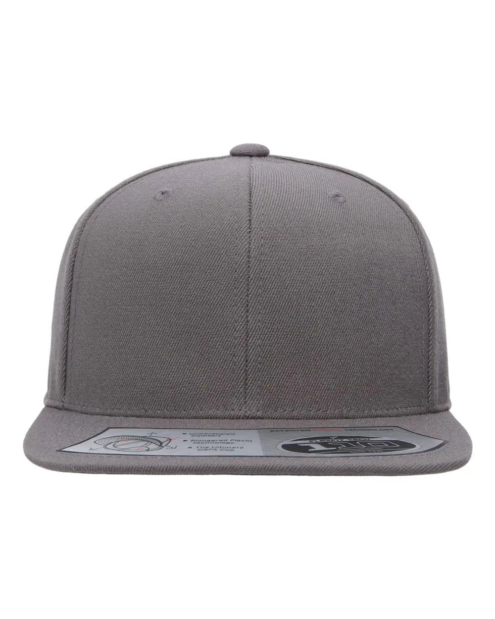 Flexfit 110f 110® Snapback Cap - Grey - Gray / one Size Fits Most