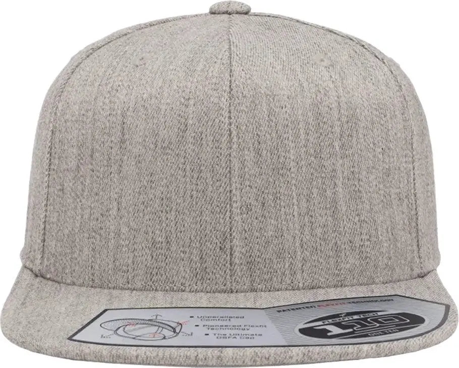Flexfit 110f 110® Snapback Cap - Heather Grey - Gray / one Size Fits Most