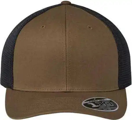 Flexfit 110m 110 Mesh-back Cap - Coyote Brown Black - one Size Fits Most