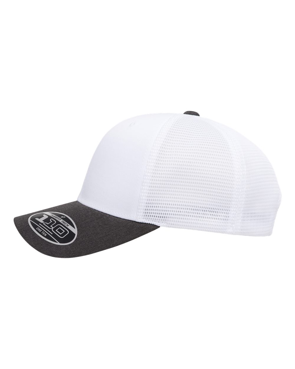 Flexfit 110m 110 Mesh-back Cap - Dark Heather White