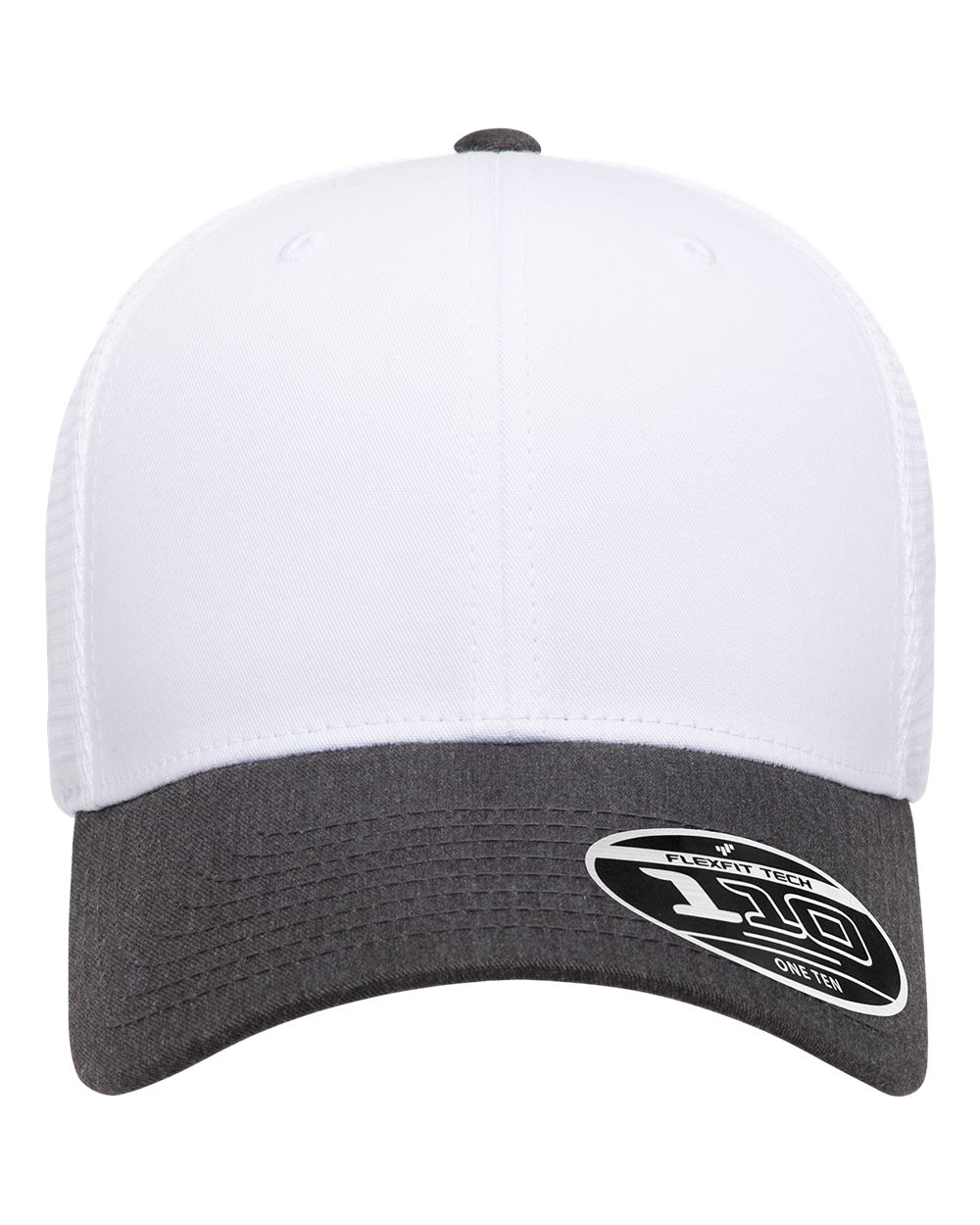 Flexfit 110m 110 Mesh-back Cap - Dark Heather White