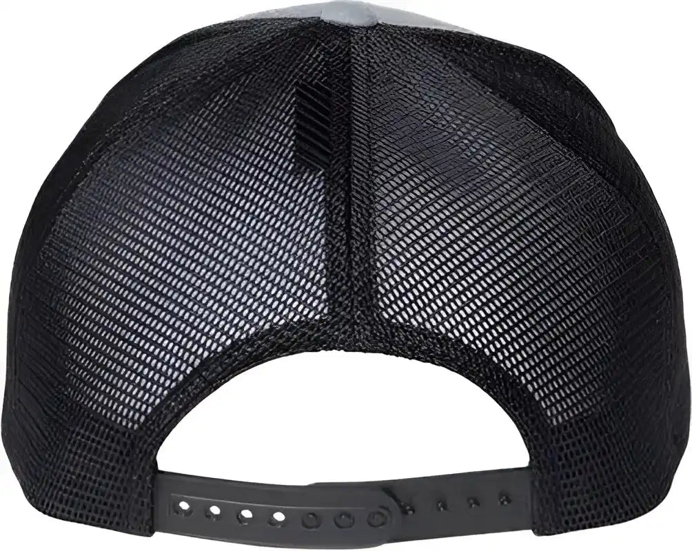 Flexfit 110m 110 Mesh-back Cap - Heather Gray Black - one Size Fits Most