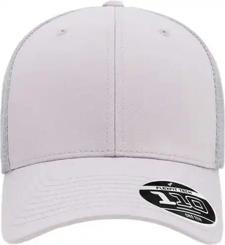 Flexfit 110m 110 Mesh Back Cap Silver Gray / one Size Fits Most