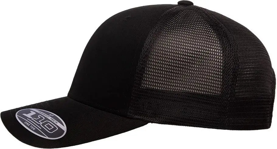 Flexfit 110m 110® Mesh-back Cap - Black - one Size Fits Most