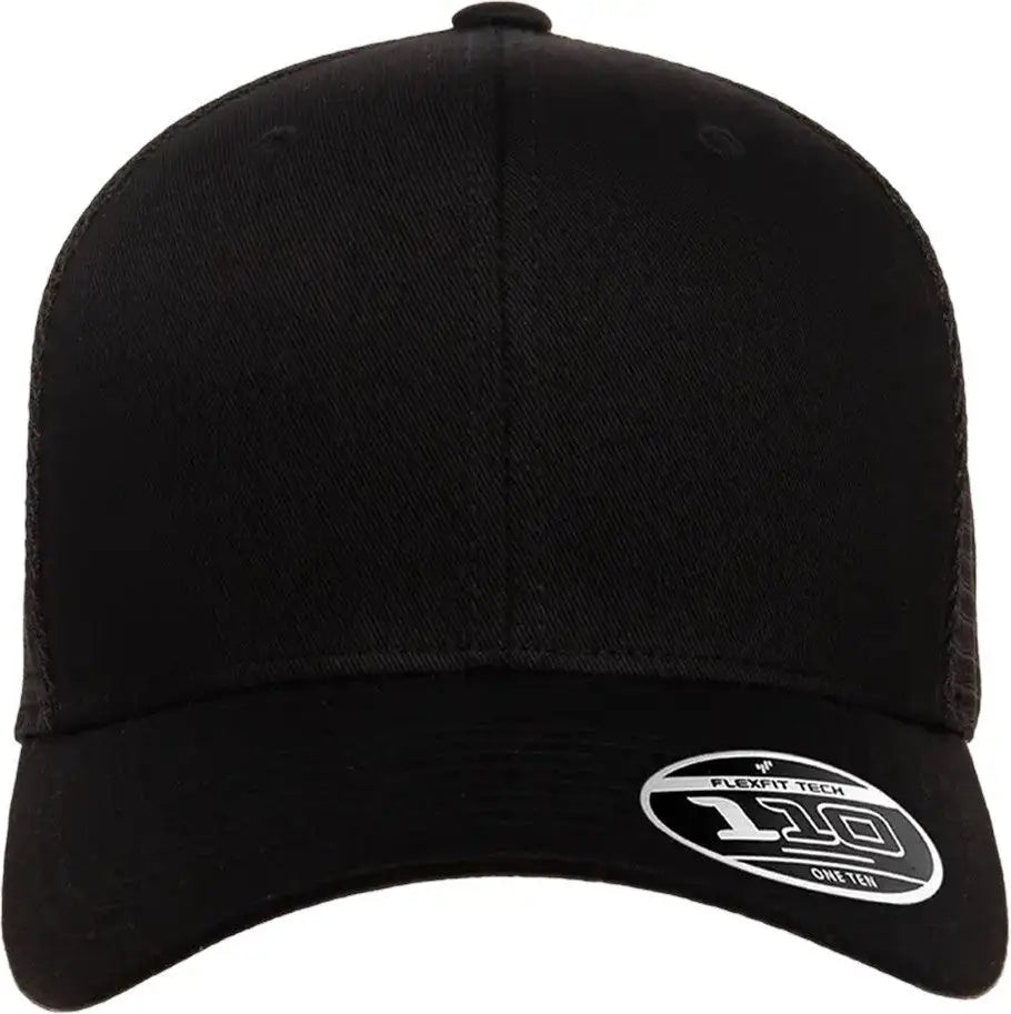 Flexfit 110m 110® Mesh-back Cap - Black - one Size Fits Most