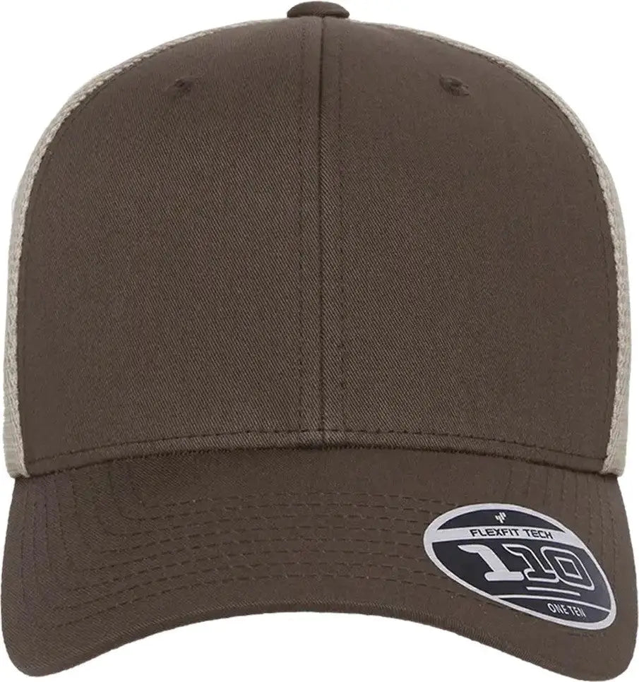 Flexfit 110m 110® Mesh-back Cap - Brown Khaki - one Size Fits Most