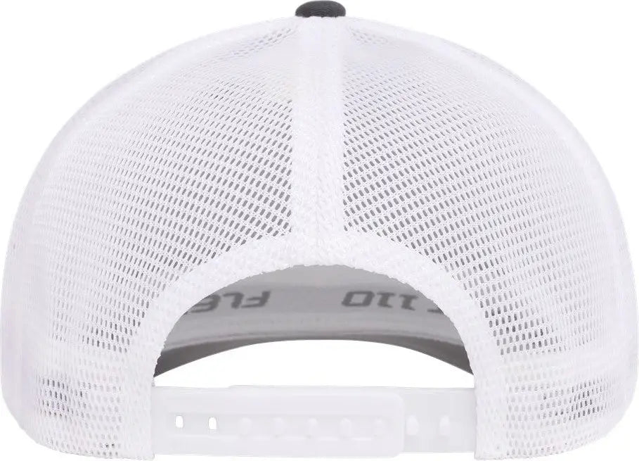 Flexfit 110m 110® Mesh-back Cap - Charcoal White - Dark Gray / one Size Fits Most