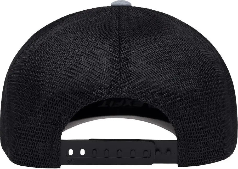 Flexfit 110m 110® Mesh-back Cap - Heather Grey Black - Gray / one Size Fits Most