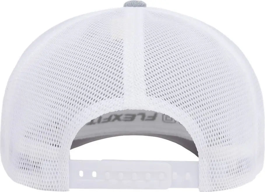 Flexfit 110m 110® Mesh-back Cap - Melange Silver White - Light Gray / one Size Fits Most