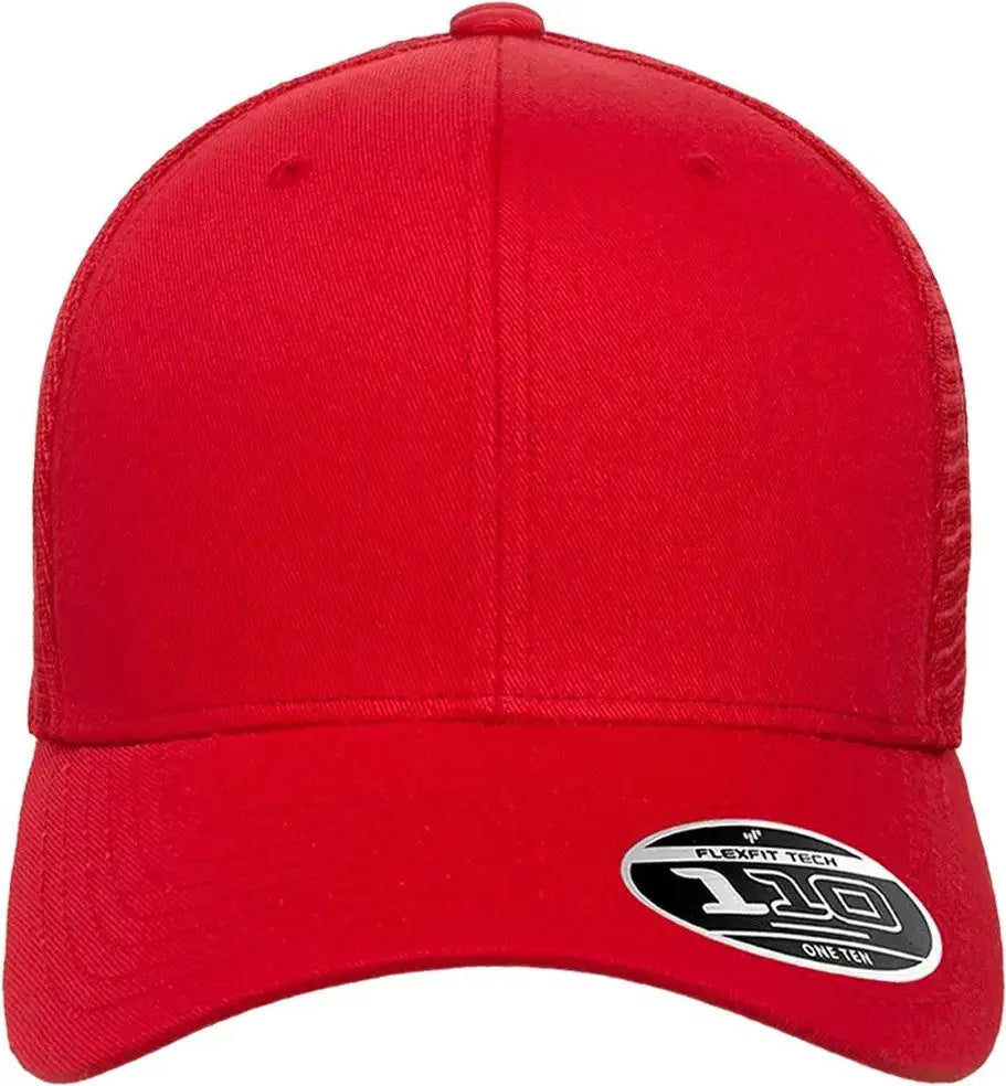 Flexfit 110m 110® Mesh-back Cap - Red - one Size Fits Most