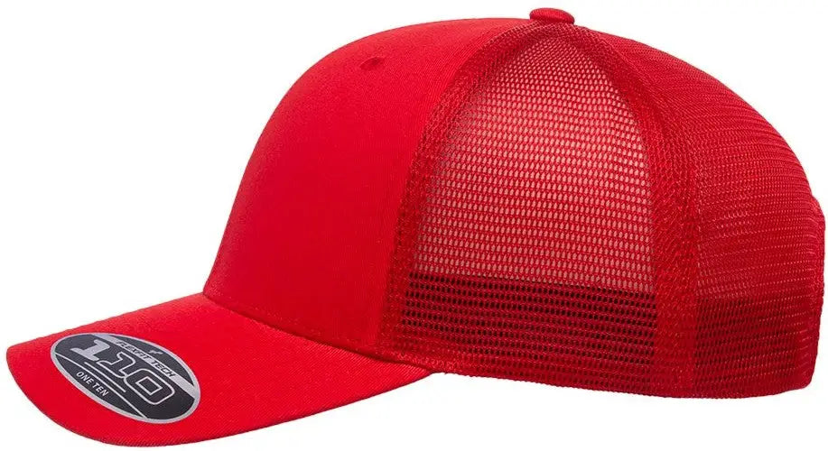 Flexfit 110m 110® Mesh-back Cap - Red - one Size Fits Most