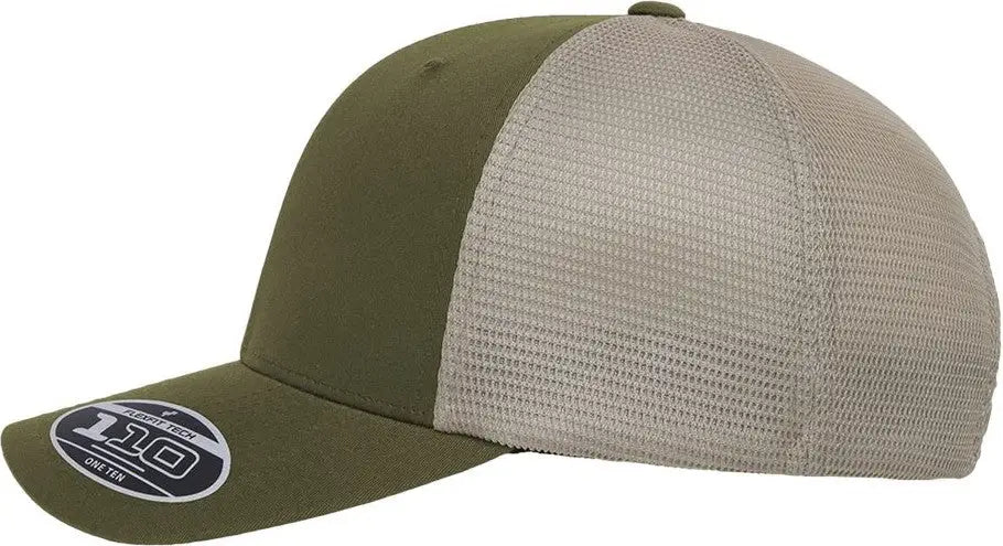 Flexfit 110m 110â Mesh-back Cap - Olive Khaki