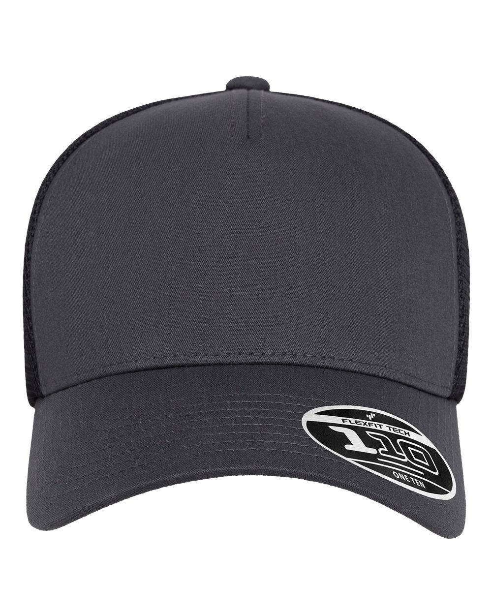 Flexfit 110m5 110 Five-panel Mesh Cap - Charcoal Black