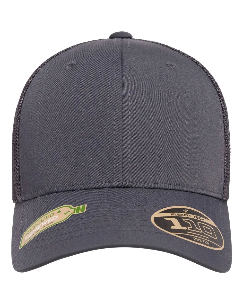 Flexfit 110r 110® Recycled Mesh Cap - Charcoal - Dark Gray / one Size Fits Most