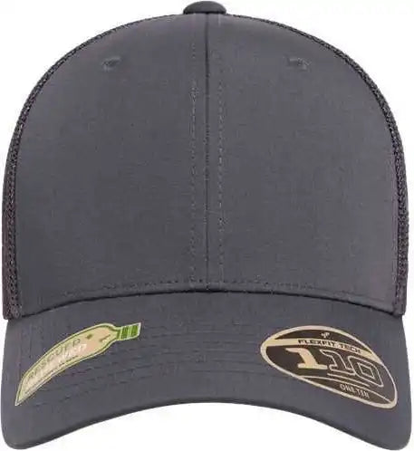 Flexfit 110r 110 Recycled Mesh Cap Charcoal Dark Gray / one Size Fits Most