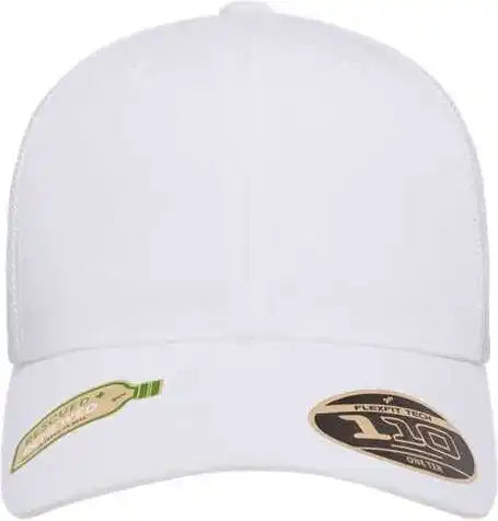 Flexfit 110r 110 Recycled Mesh Cap - White - one Size Fits Most
