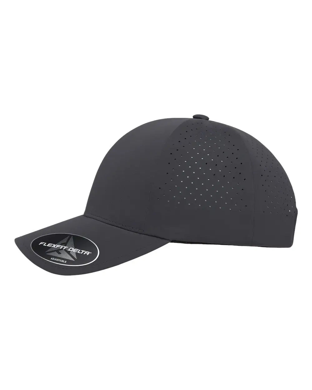 Flexfit 180ap Delta® Snapback Perforated Cap - Dark Grey - Gray / one Size Fits Most