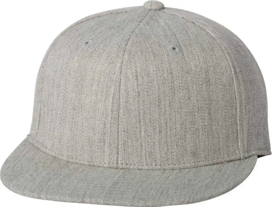 Flexfit 210 Flat Bill Cap Heather Gray