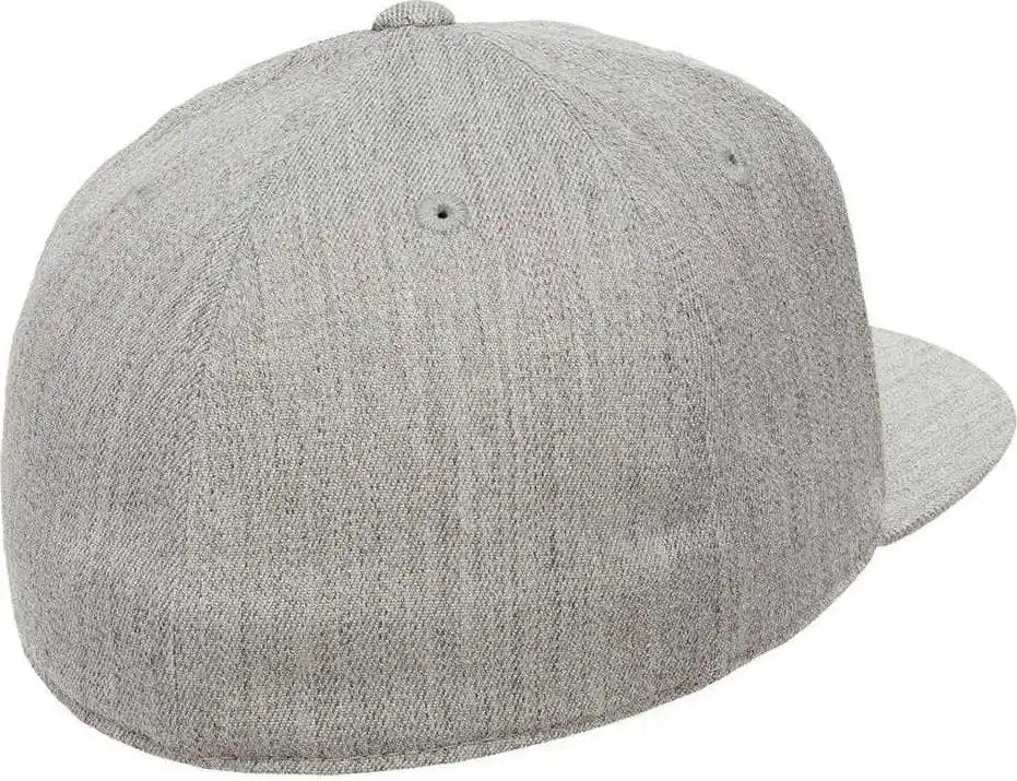 Flexfit 210 Flat Bill Cap Heather Gray