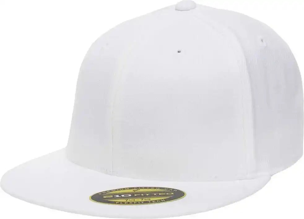 Flexfit 210 Flat Bill Cap - White - 6 3/4’’ - 7 1/4’’