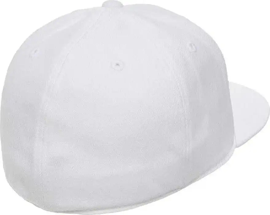 Flexfit 210 Flat Bill Cap - White