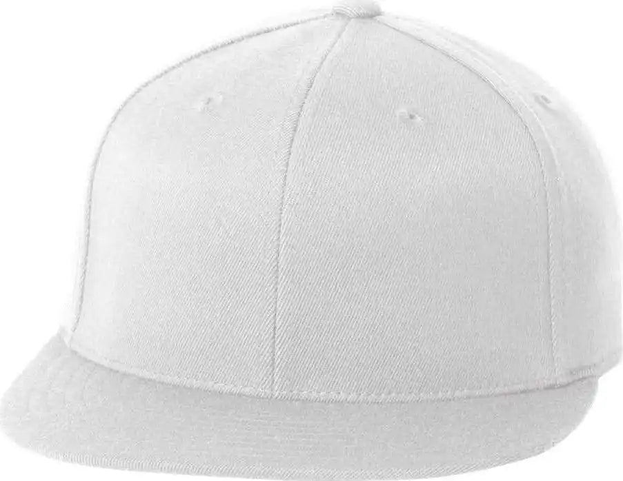 Flexfit 210 Flat Bill Cap - White