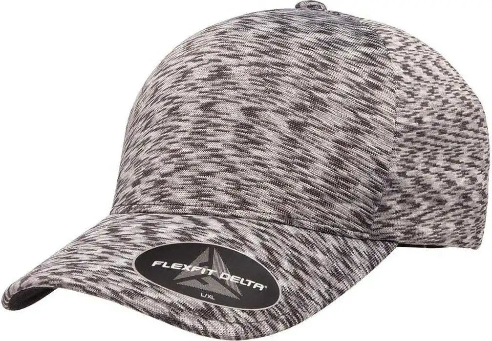 Flexfit 280 Delta Seamless Unipanel Cap - Melange Silver - Light Gray / 6 3/4’’ - 7 1/4’’